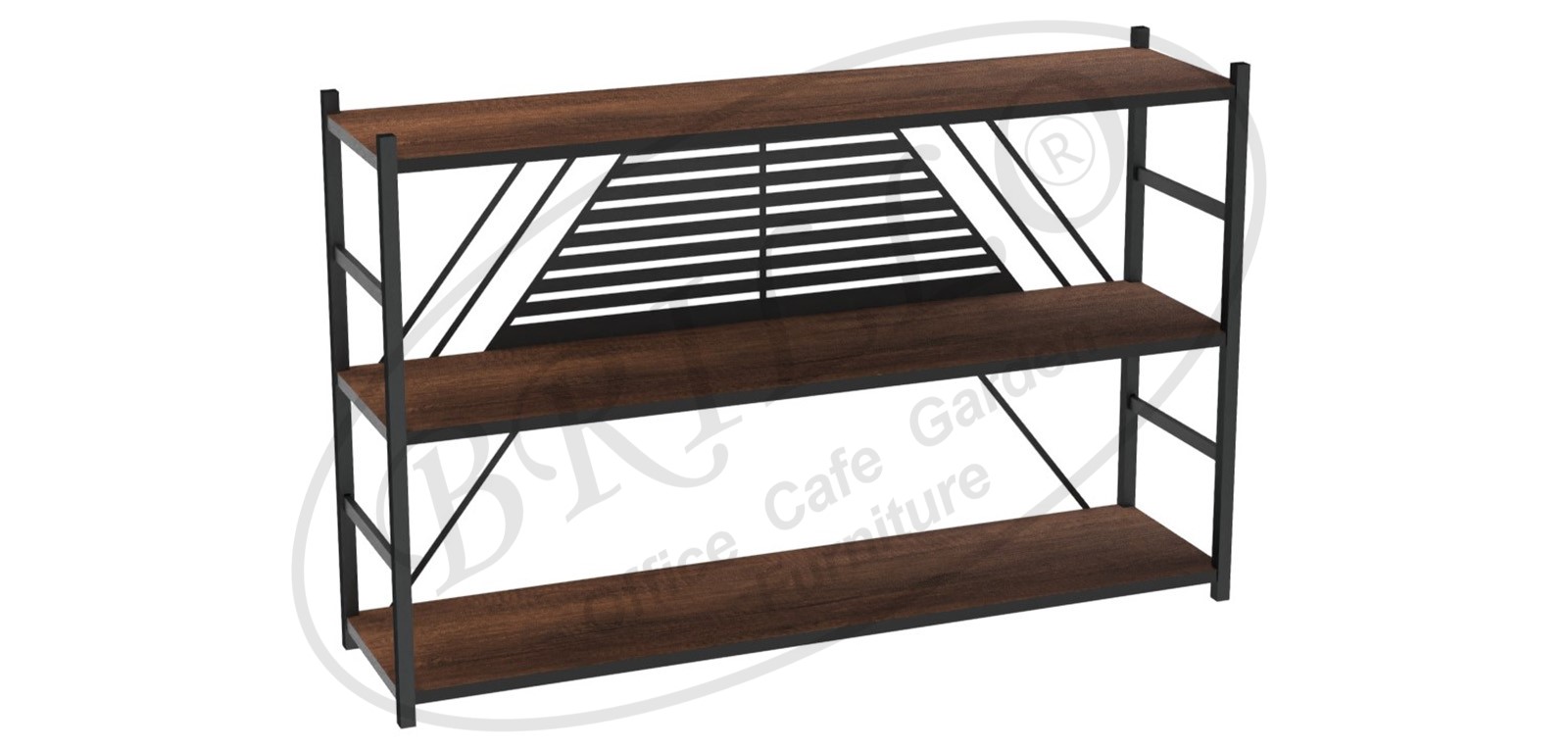 Toli 3'lü Raf 120 cm (Piramit)