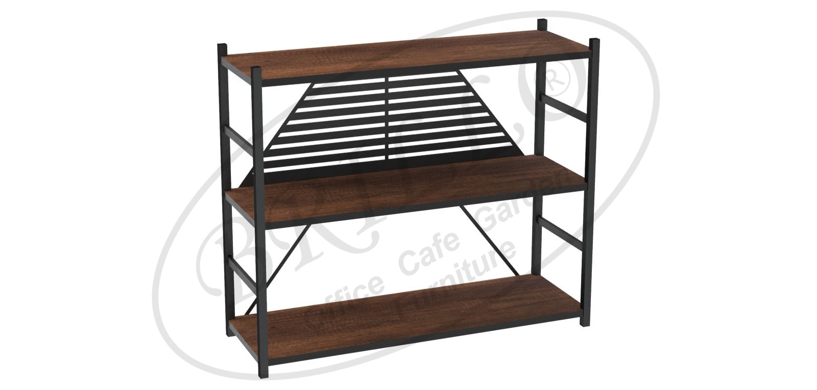 Toli 3'lü Raf 90 cm (Piramit)