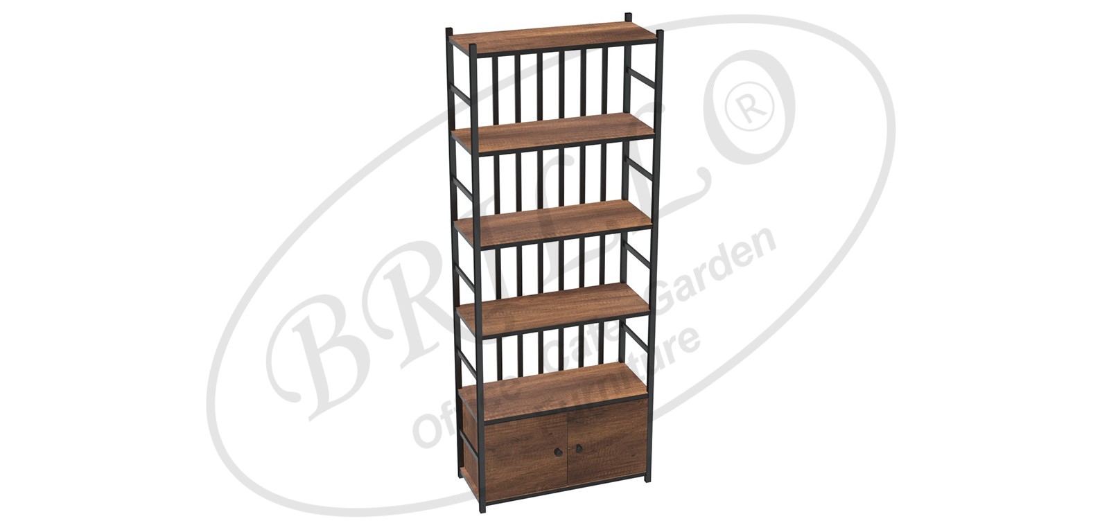 Toli Tek Dolaplı 6'lı Raf (Dikey)