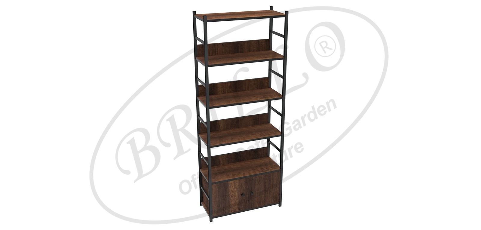 Toli Tek Dolaplı 6'LI Bazalı Raf